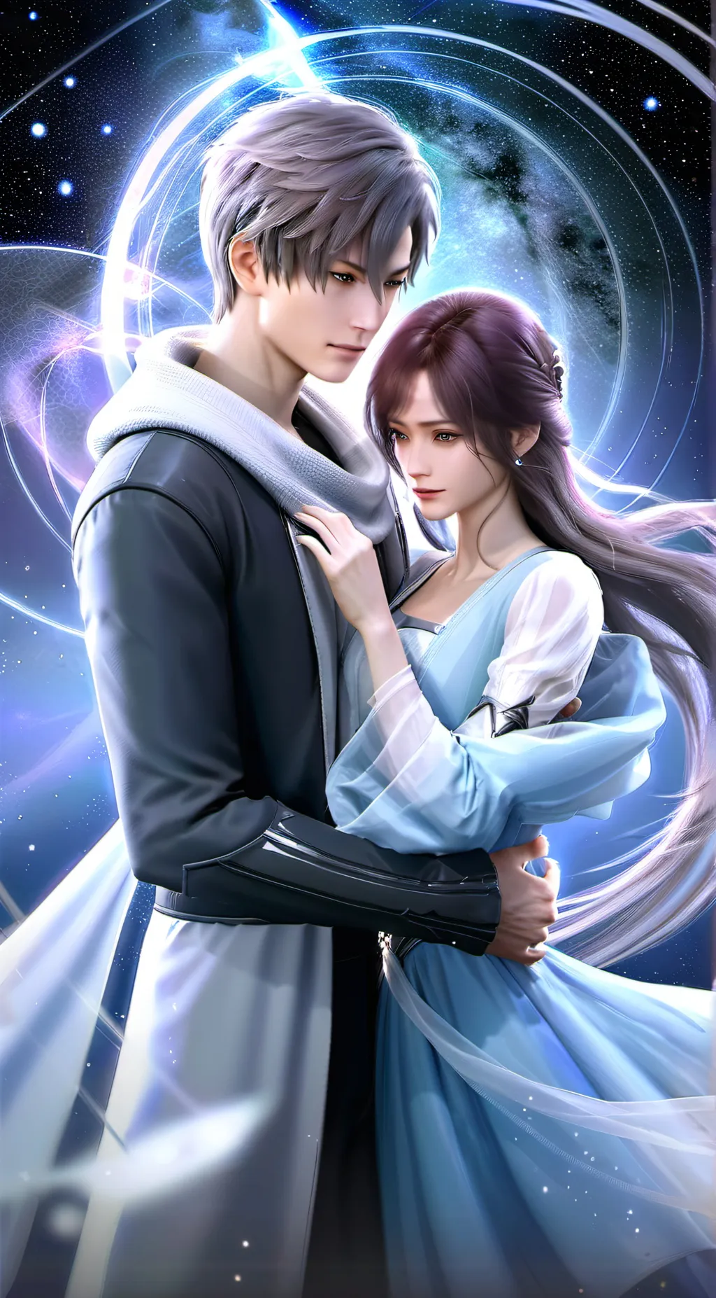 ai character:  Ethan and Serena background