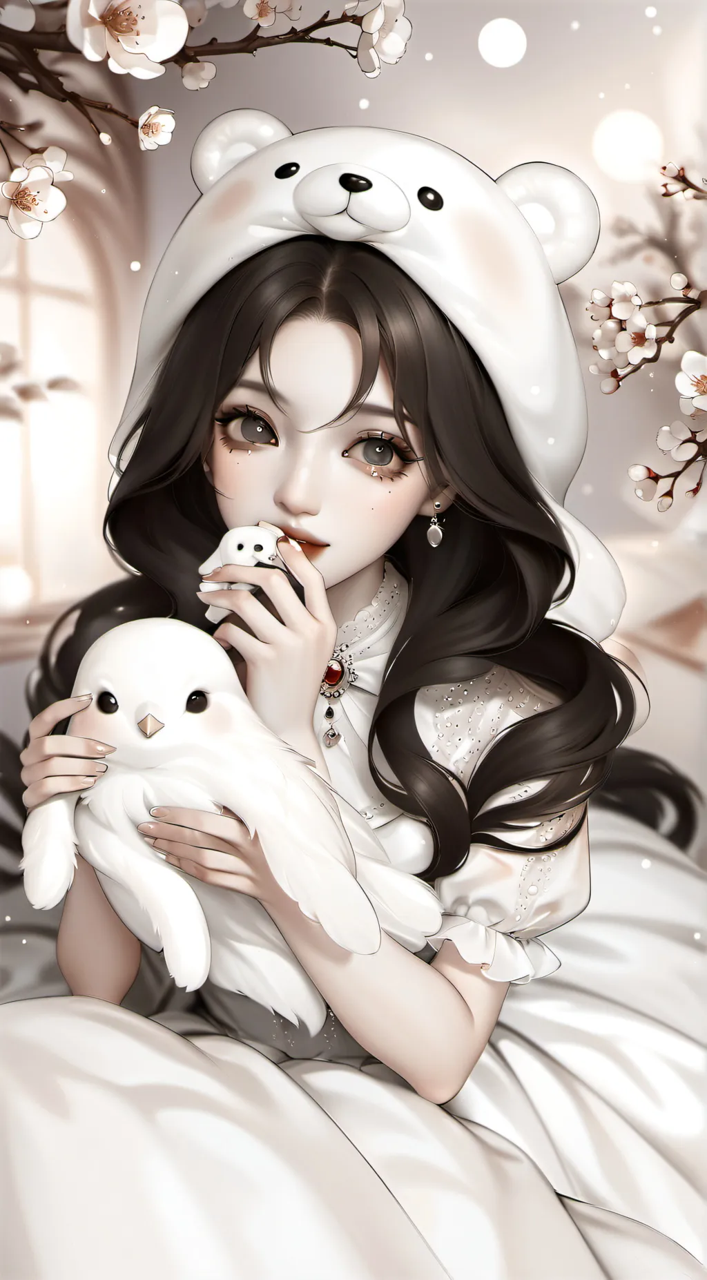 ai character: Luna background