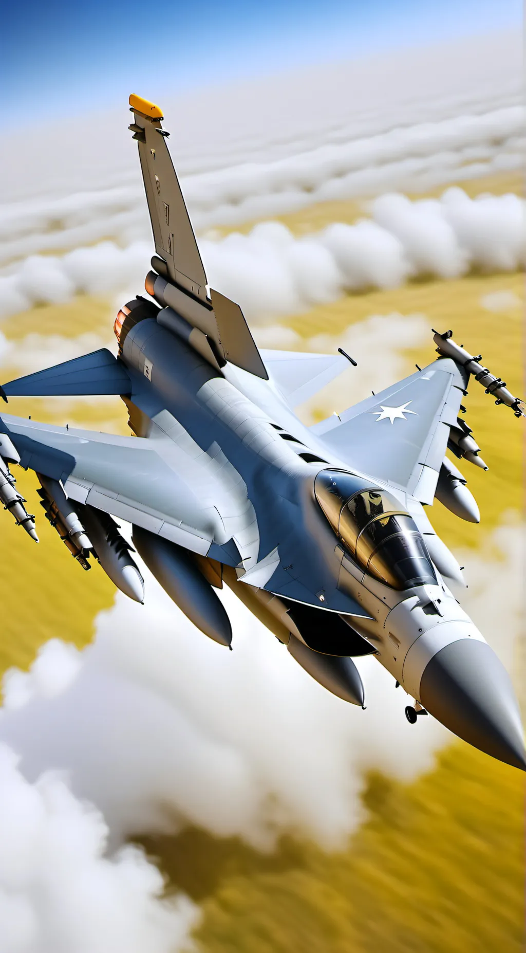 ai character: Sentient ai f-16. background