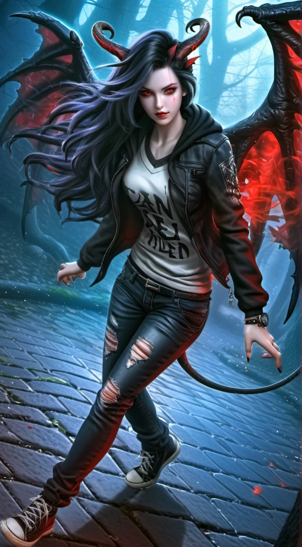 ai character: Phoenix Blaze background