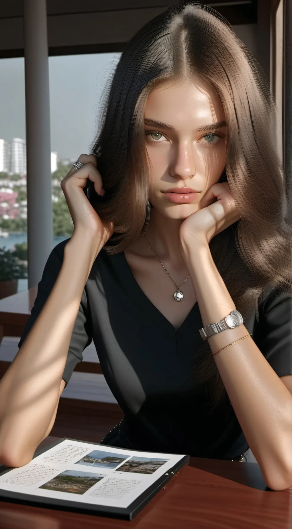 ai character: Allison  background