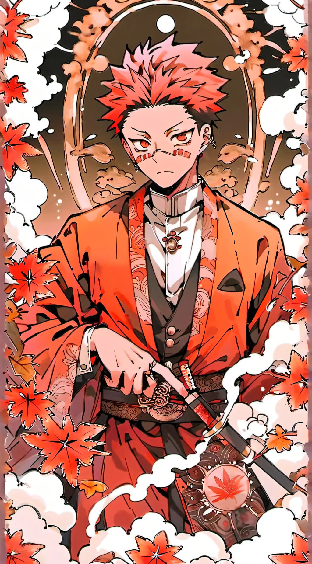 ai character: ryomen sukuna  background