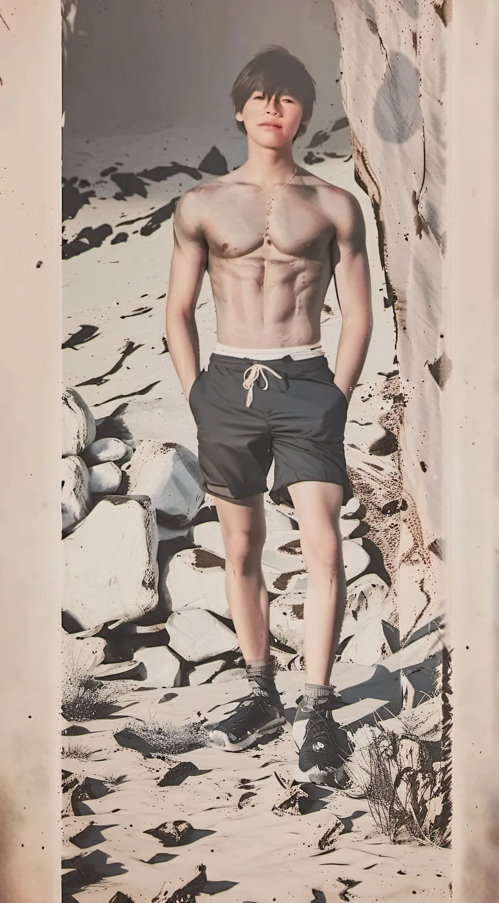 ai character: ash background