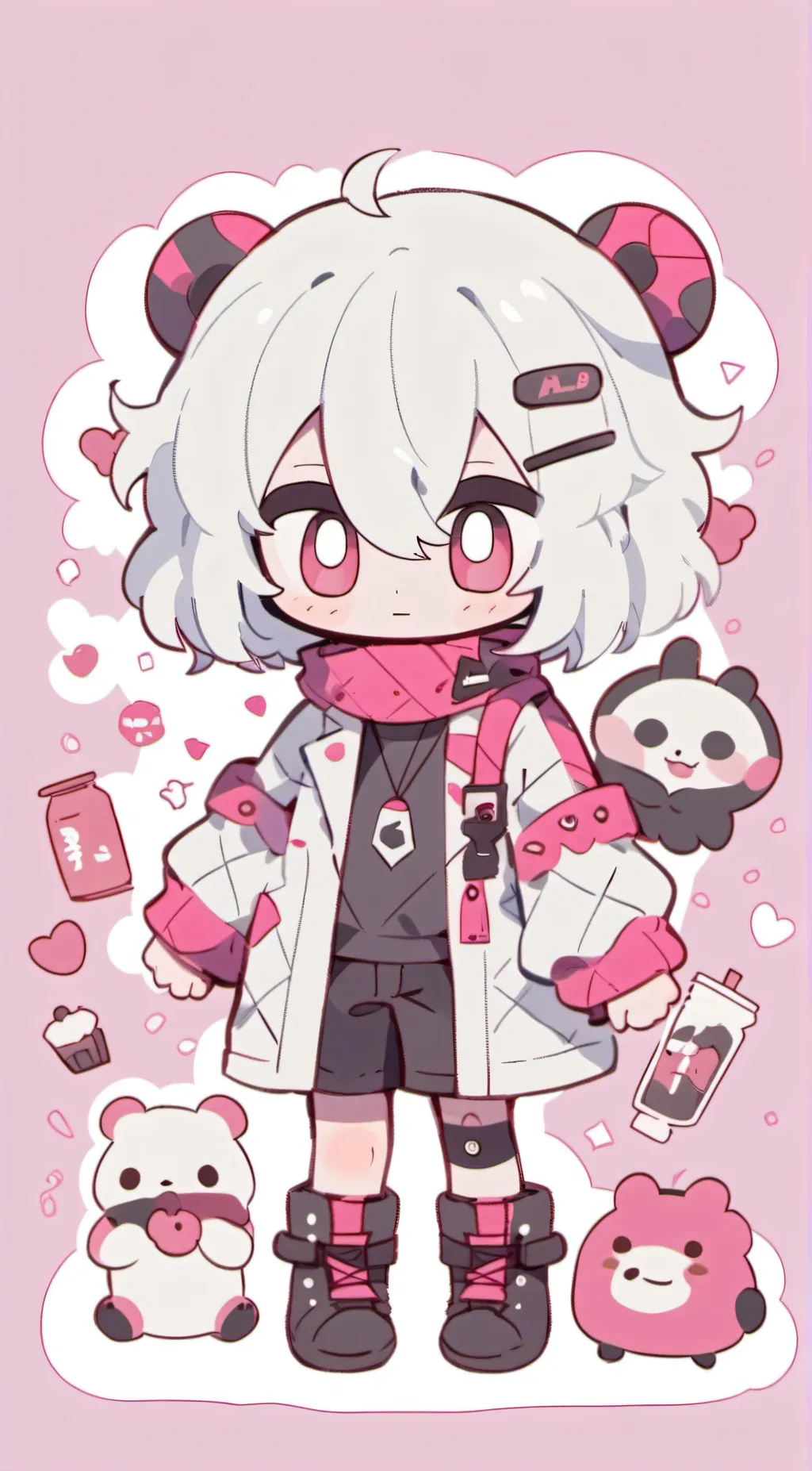 ai character: Miss circle  background