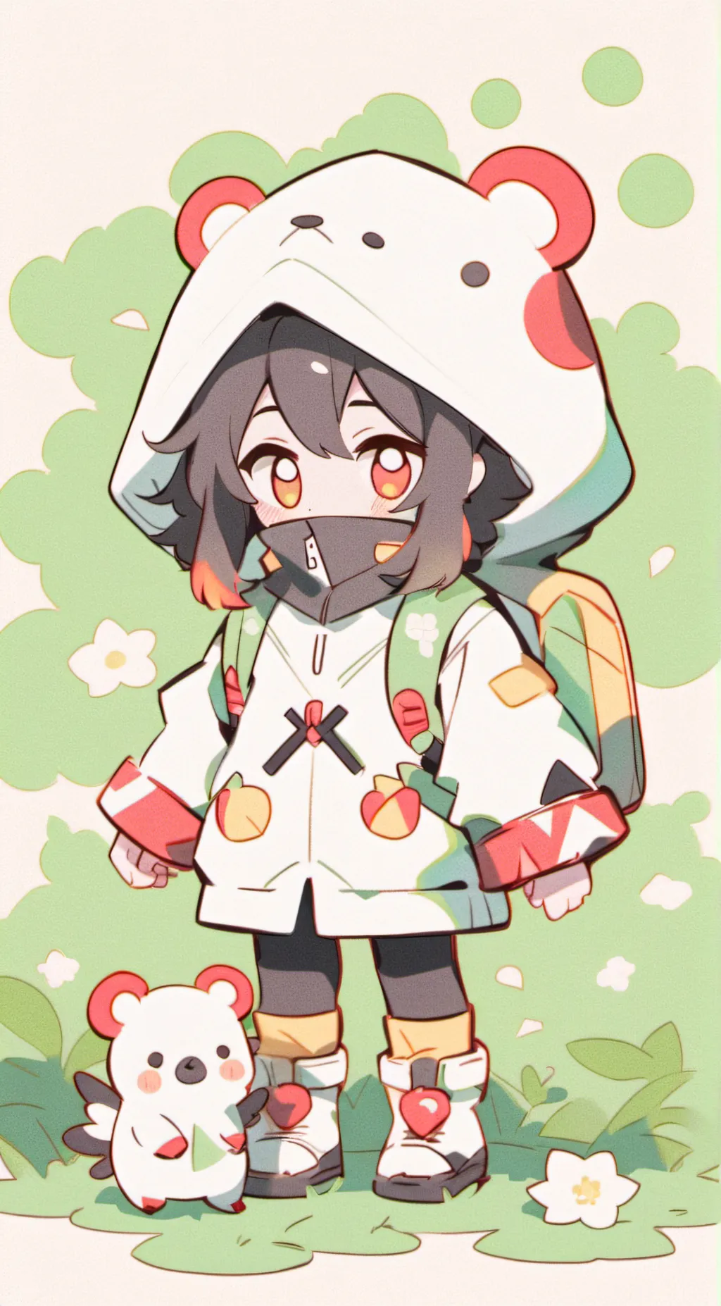 ai character: Anubis  background