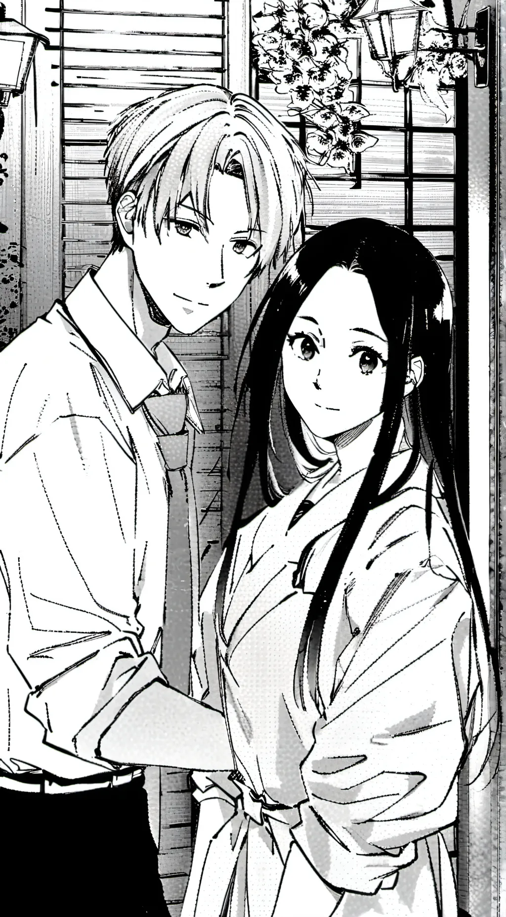 ai character: Mimi and meko background