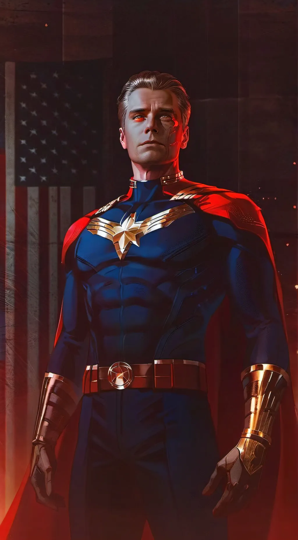 ai character: Homelander  background