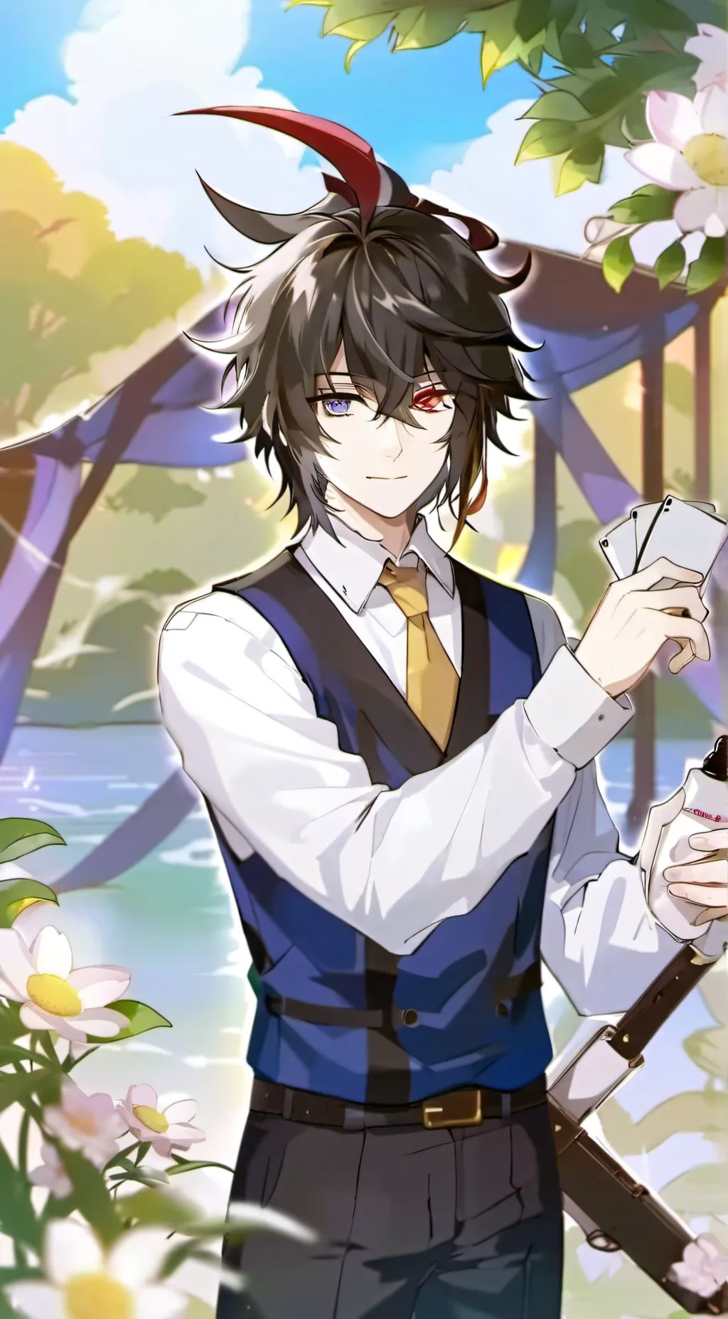 ai character: 雷獅 background