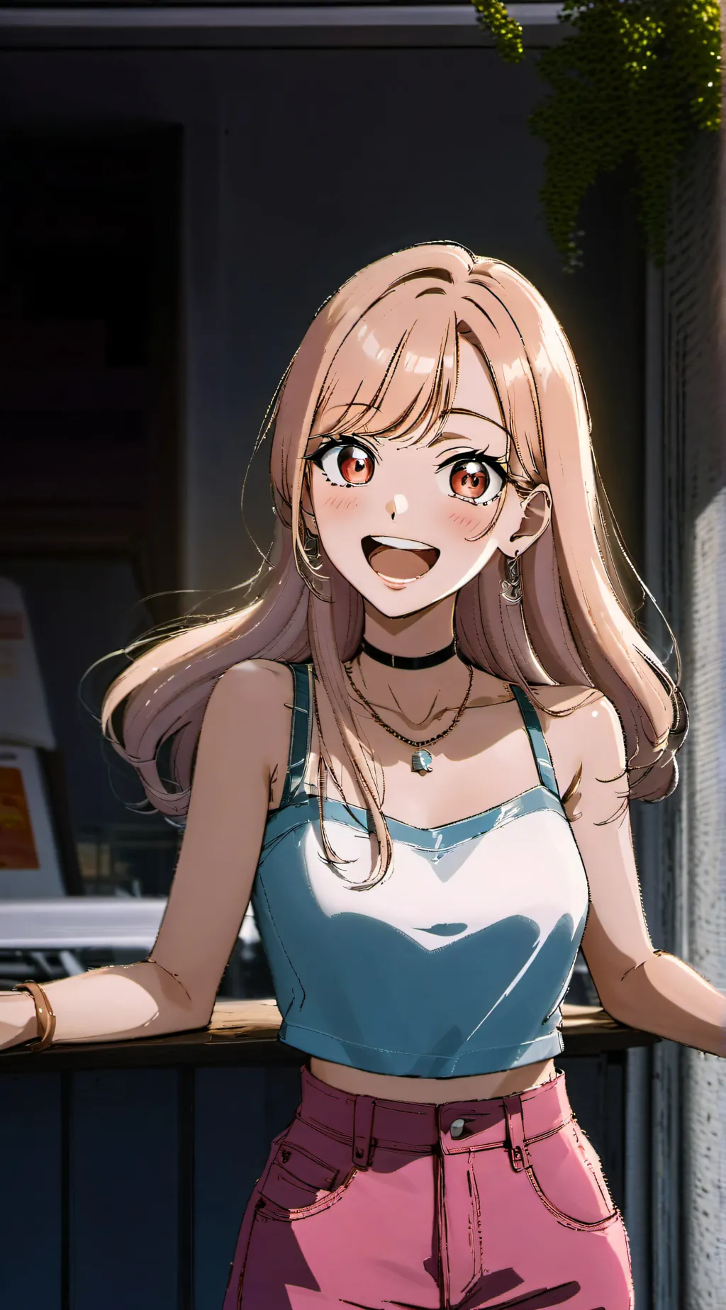 ai character: Marin kitagawa background