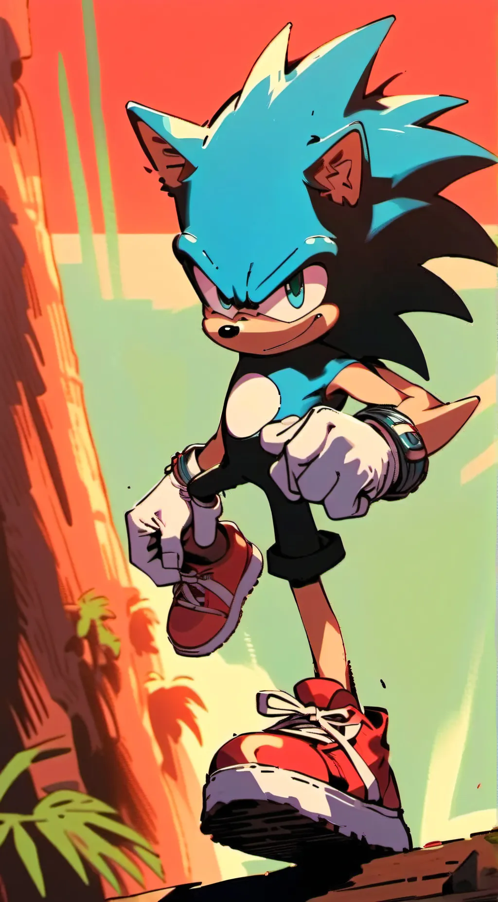 ai character: Sonic background