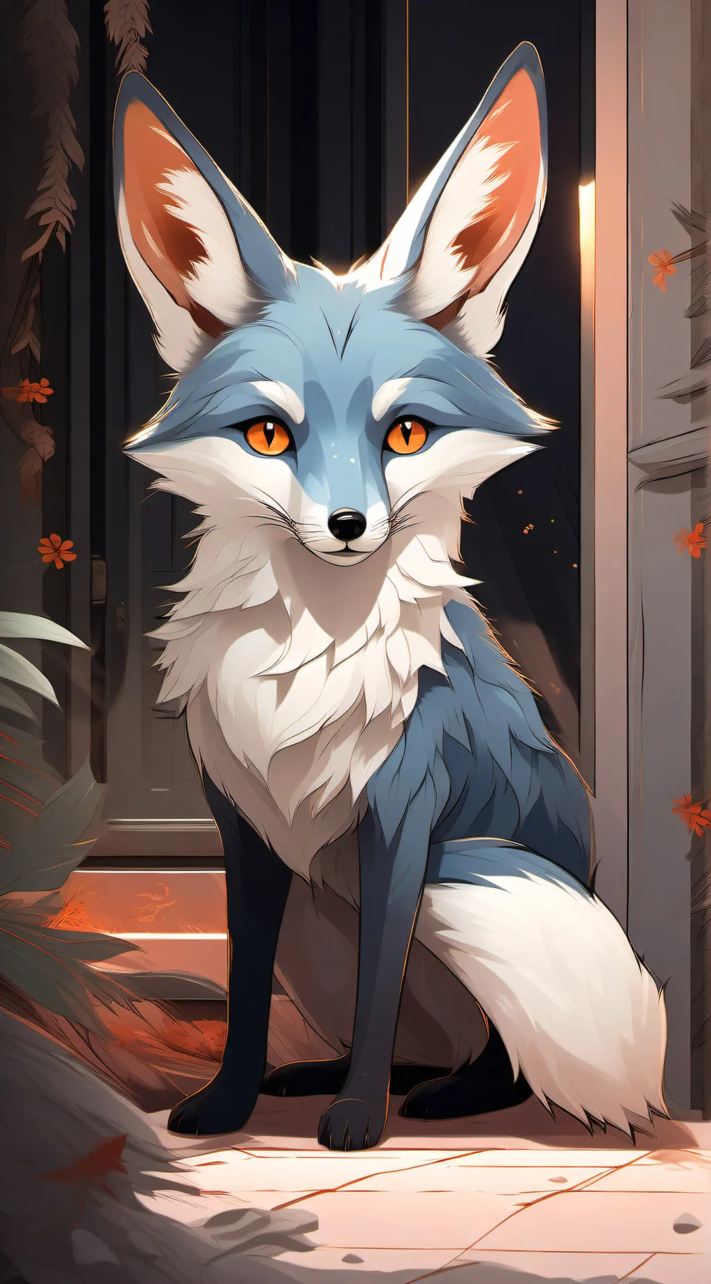 ai character: smilling critters  background