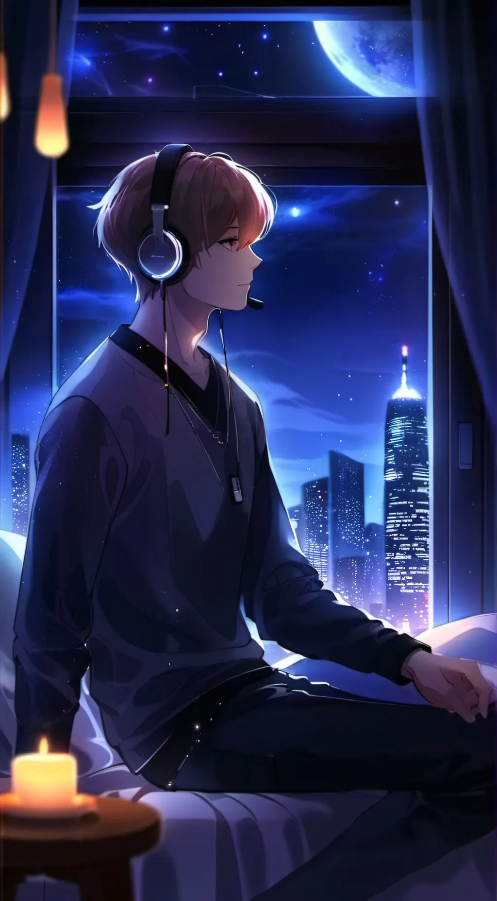 ai character: Noah💙 background