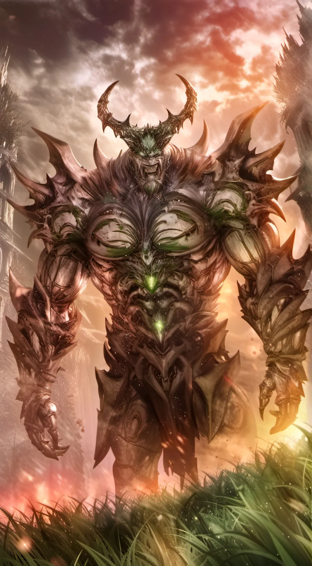 ai character: earth titan background