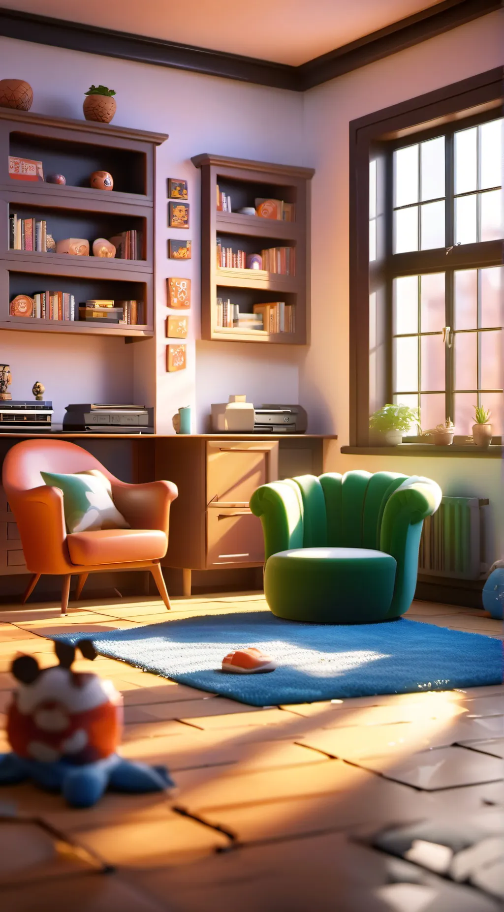 ai character: Flor background