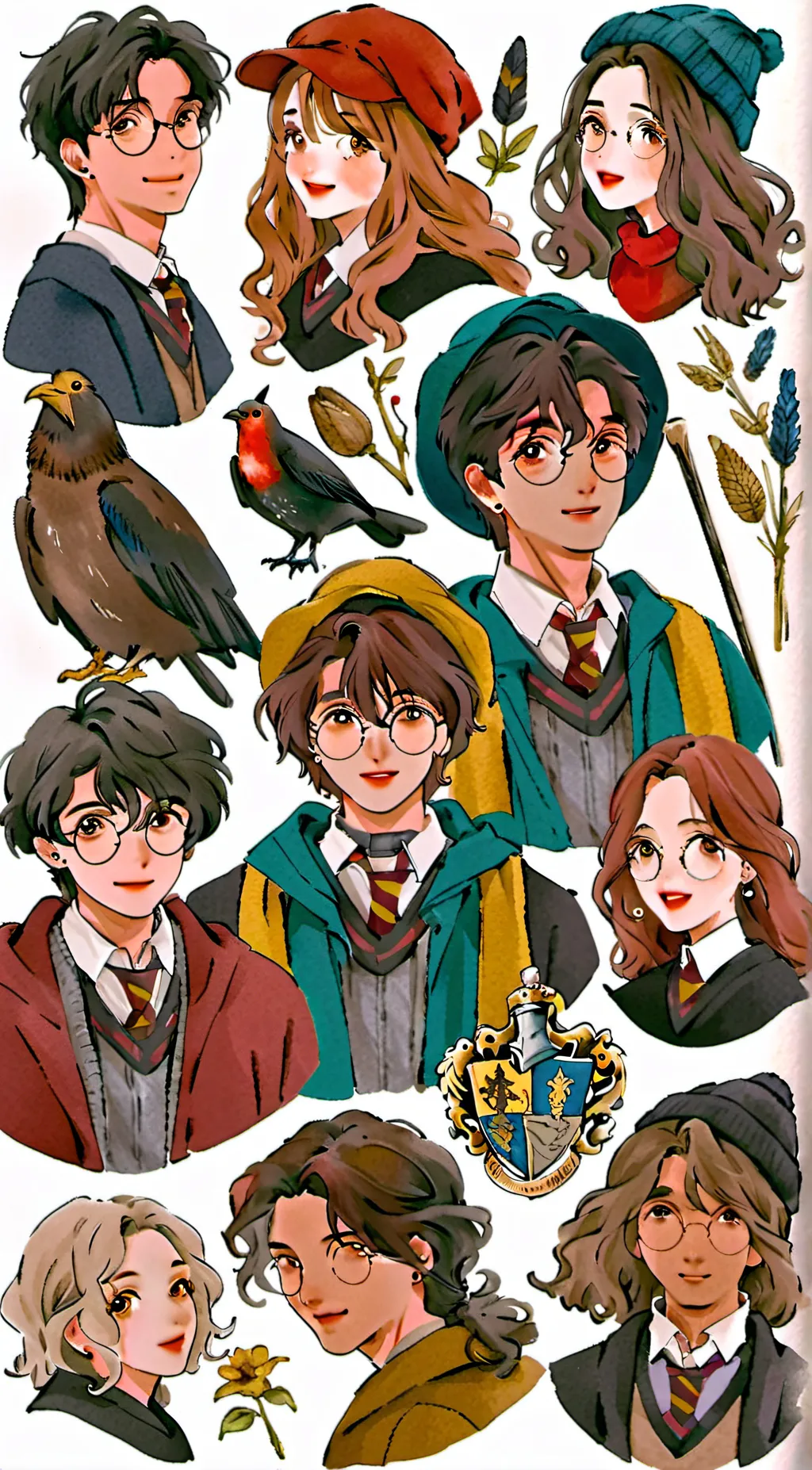 ai character: Harry Potter  background