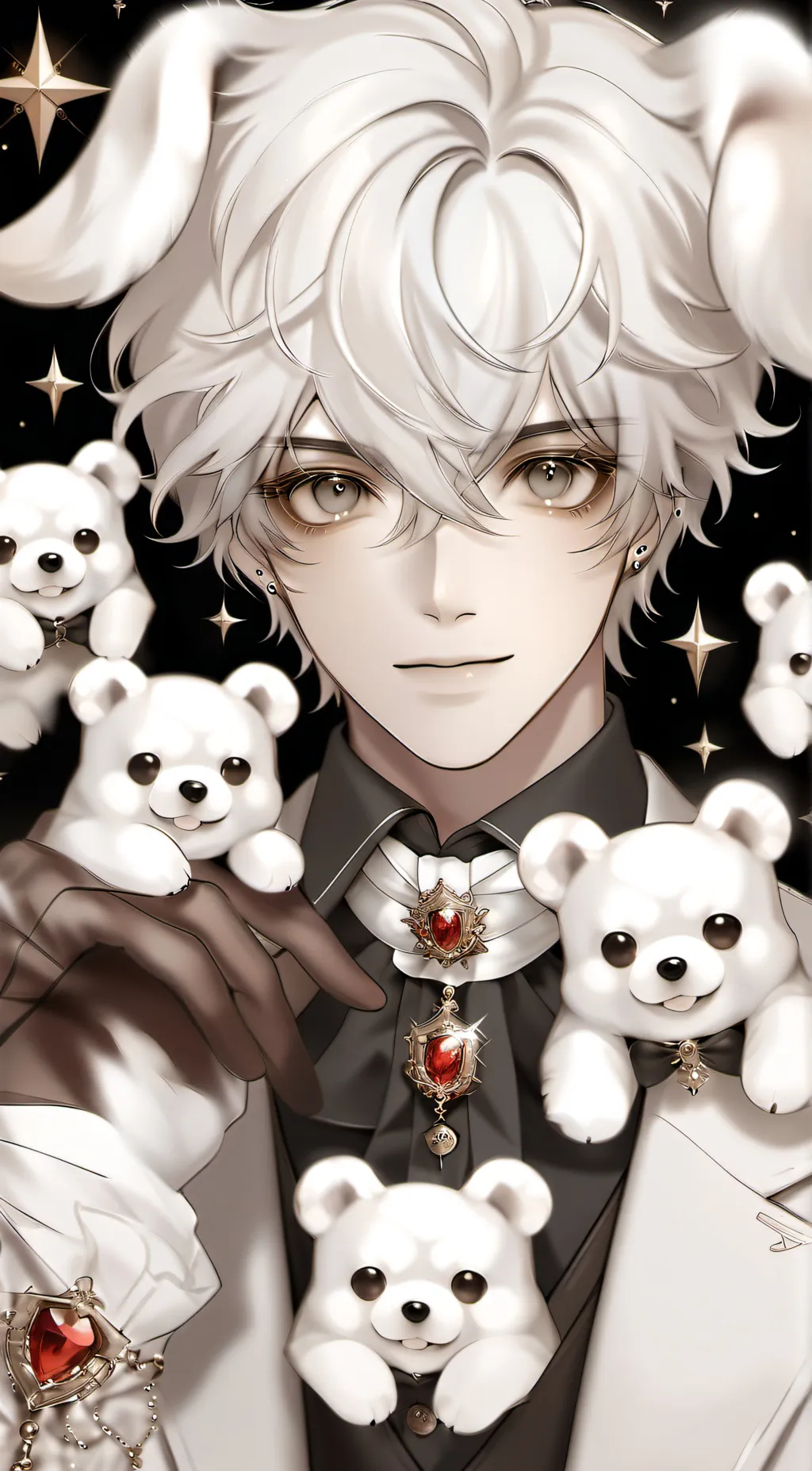 ai character: ~Kiki dog boy~ background