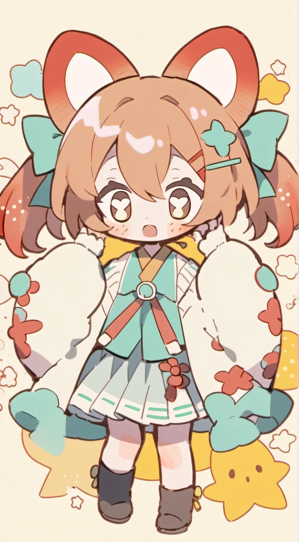 ai character: [🎀] background