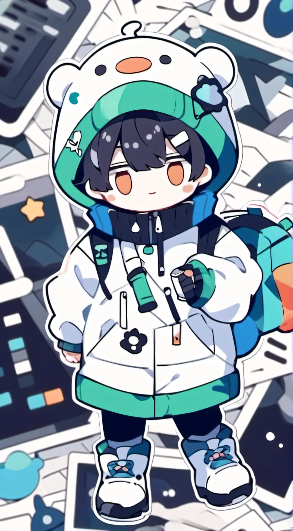 ai character: Pudding(me) background