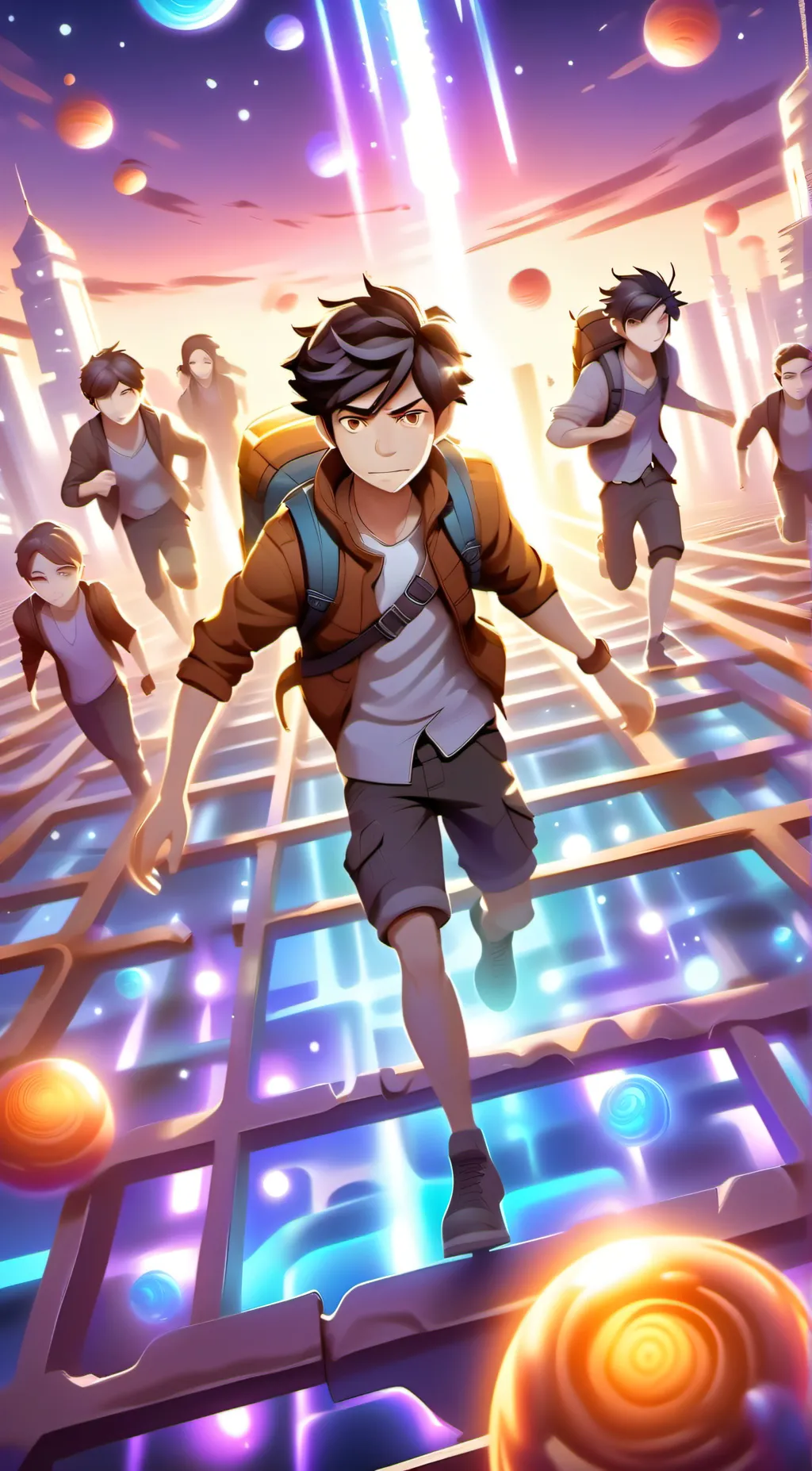 ai character: maze runners  background