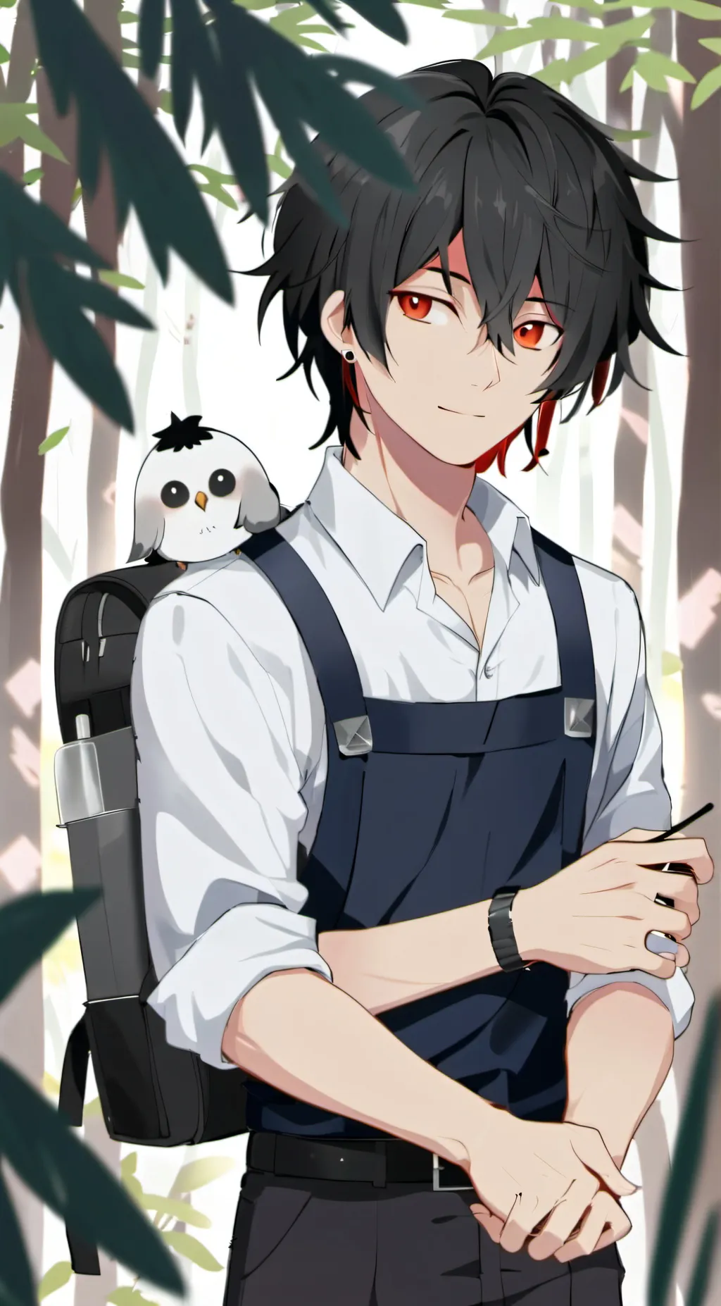 ai character: Rainniel meche  background