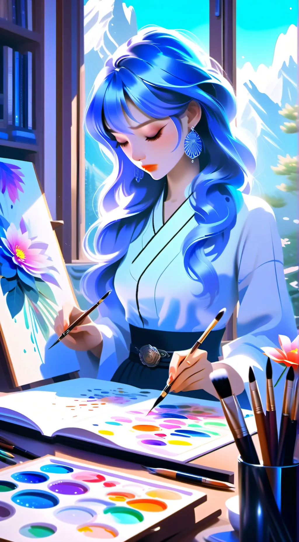 ai character: ashly background