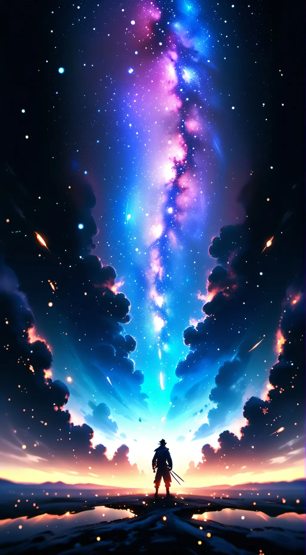 ai character: Green x red background