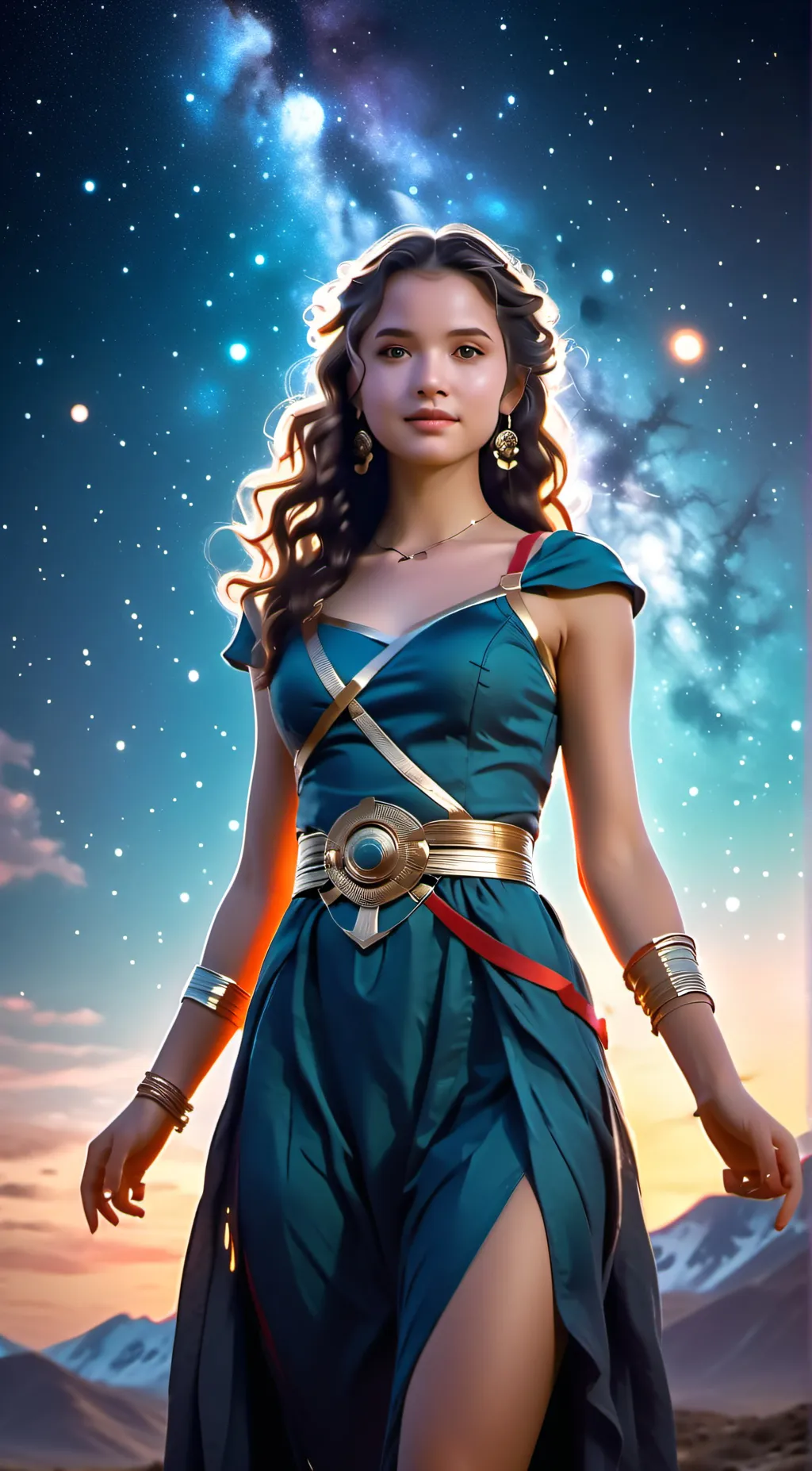 ai character: dynasty surreal background