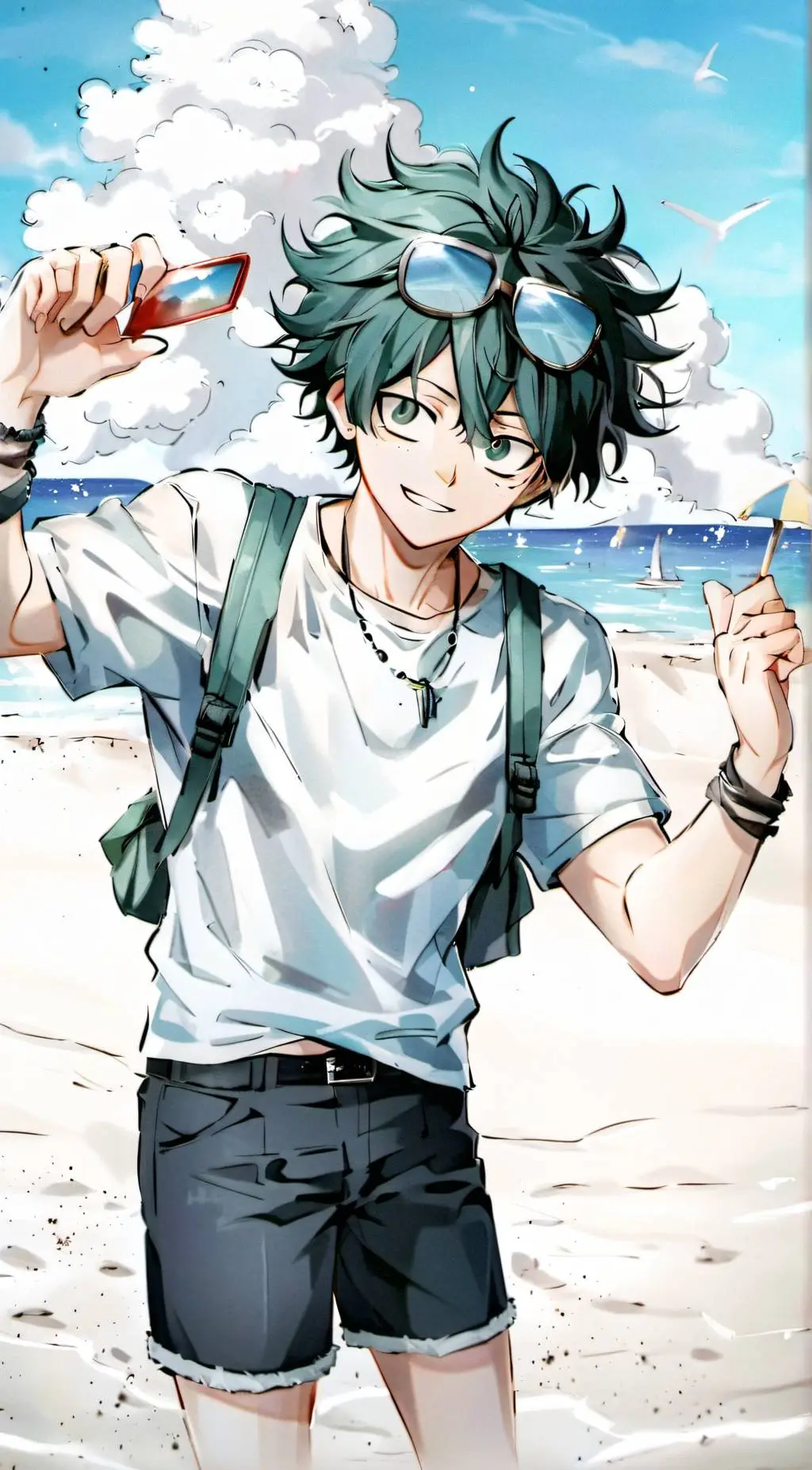 ai character: ꧁★mha beach★꧂ background