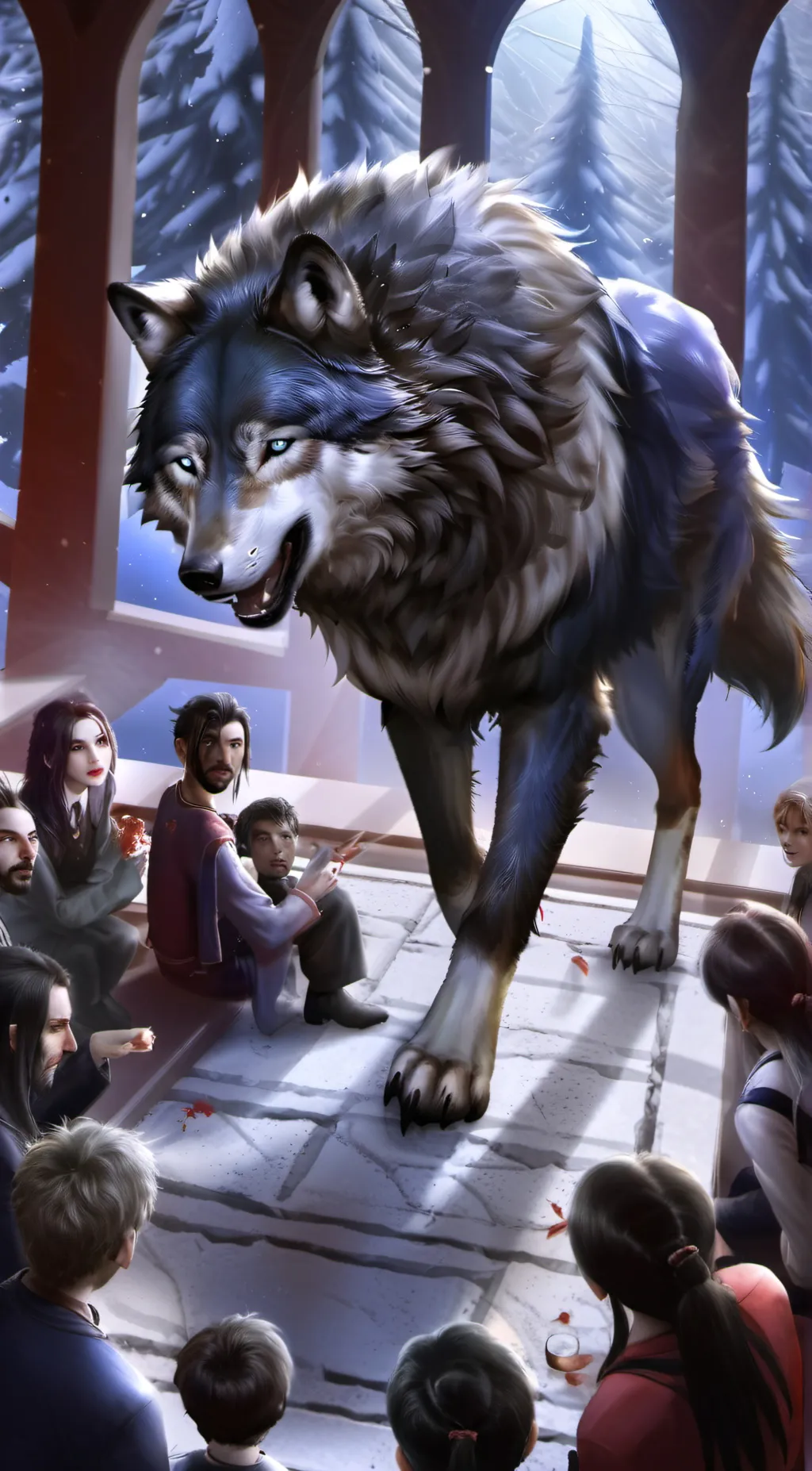 ai character: Wolfie background