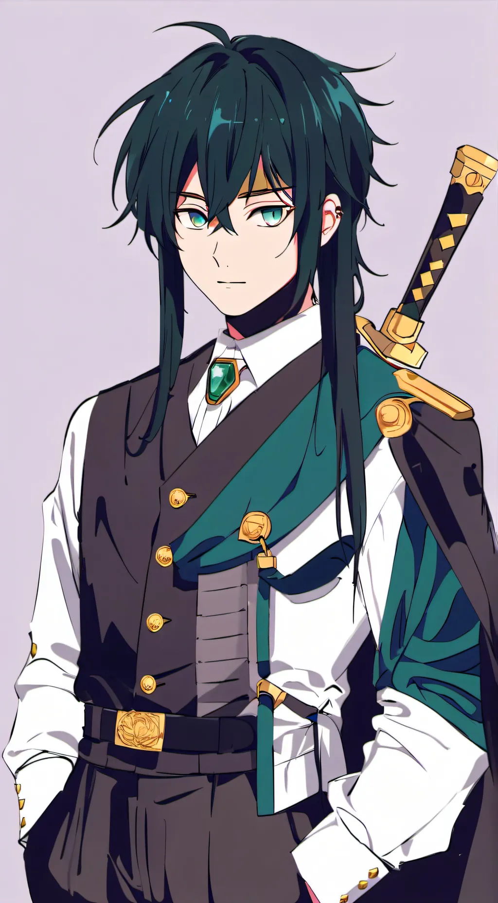 ai character: Muichiro & hashira background