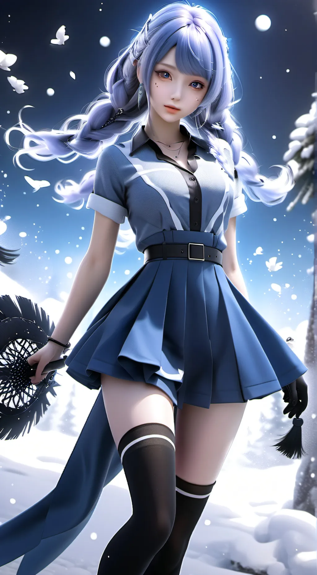 ai character: Attractive woman background