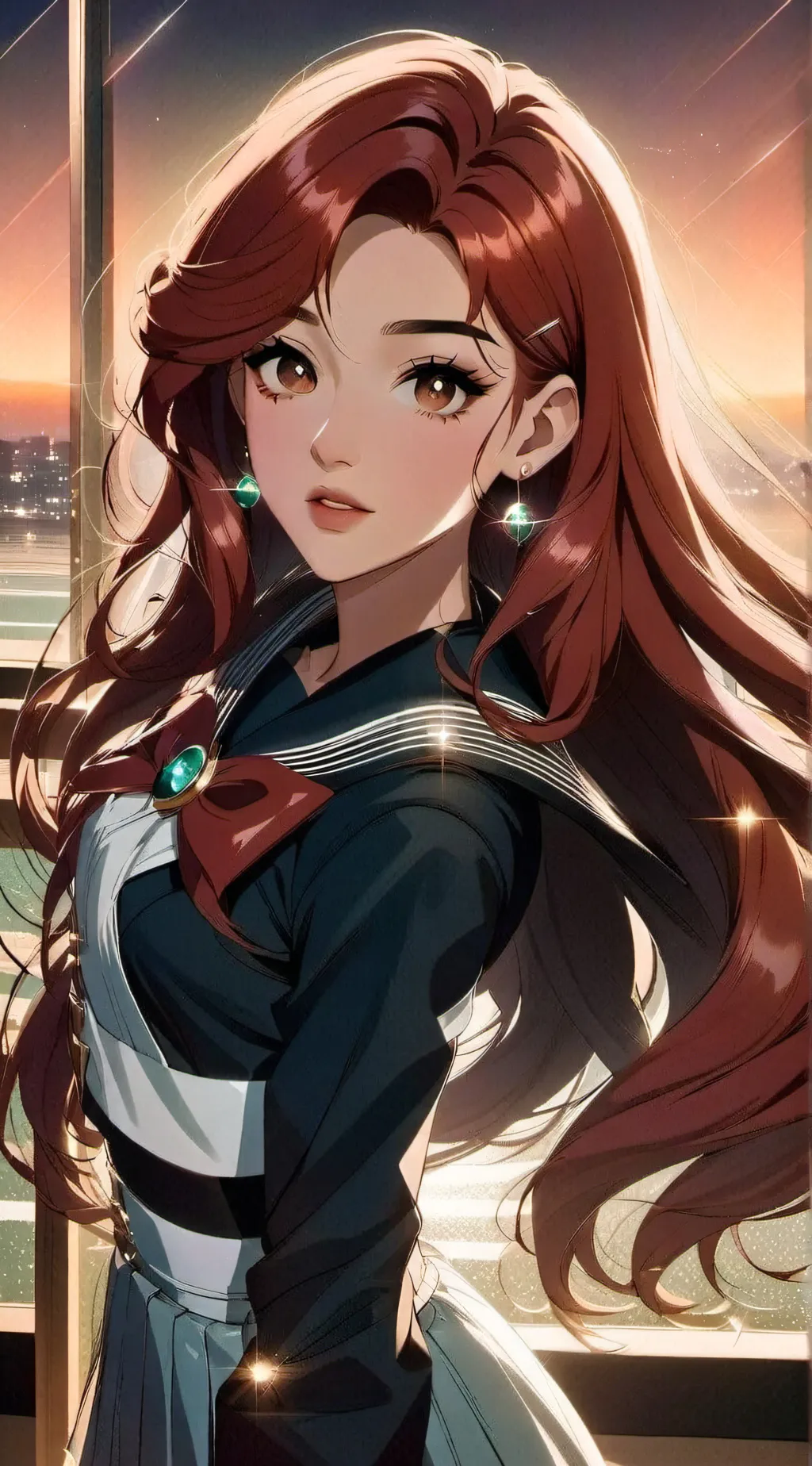 ai character: Blossom background