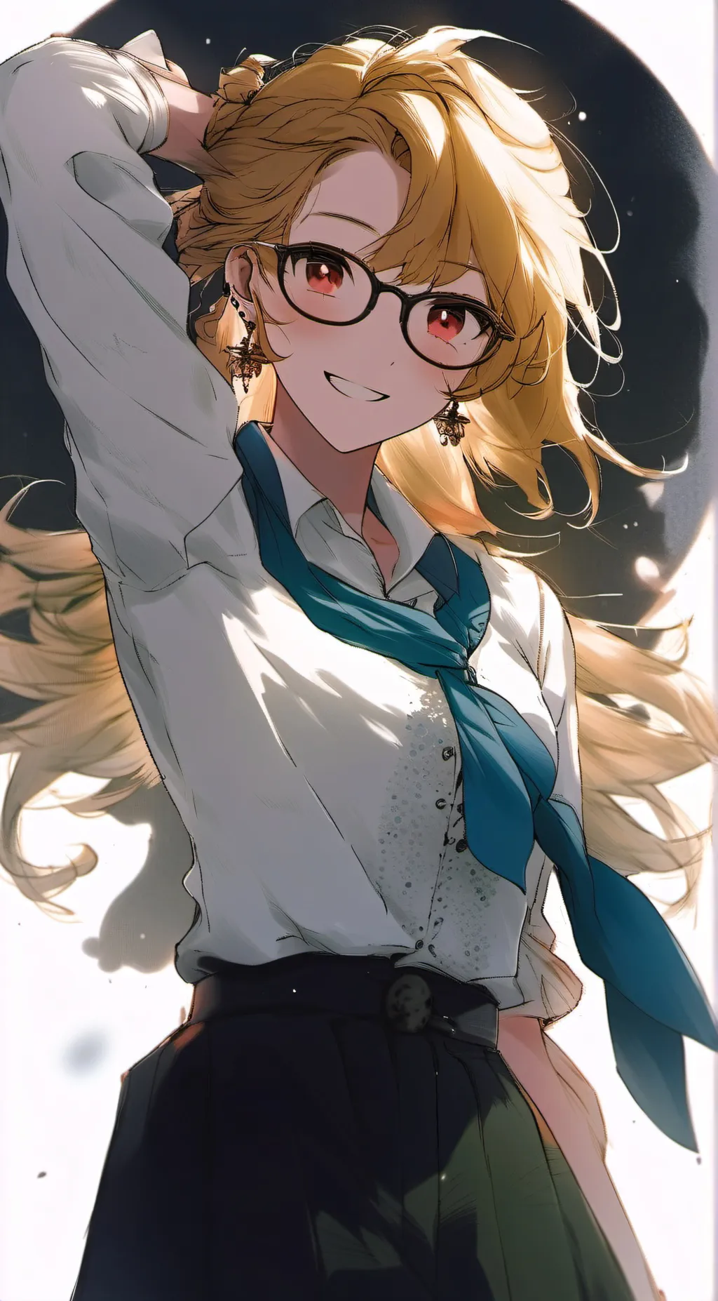 ai character: Emilia butterfly  background