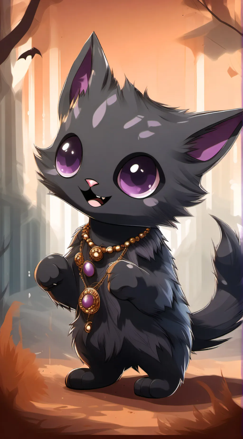 ai character: Baby Catnap background