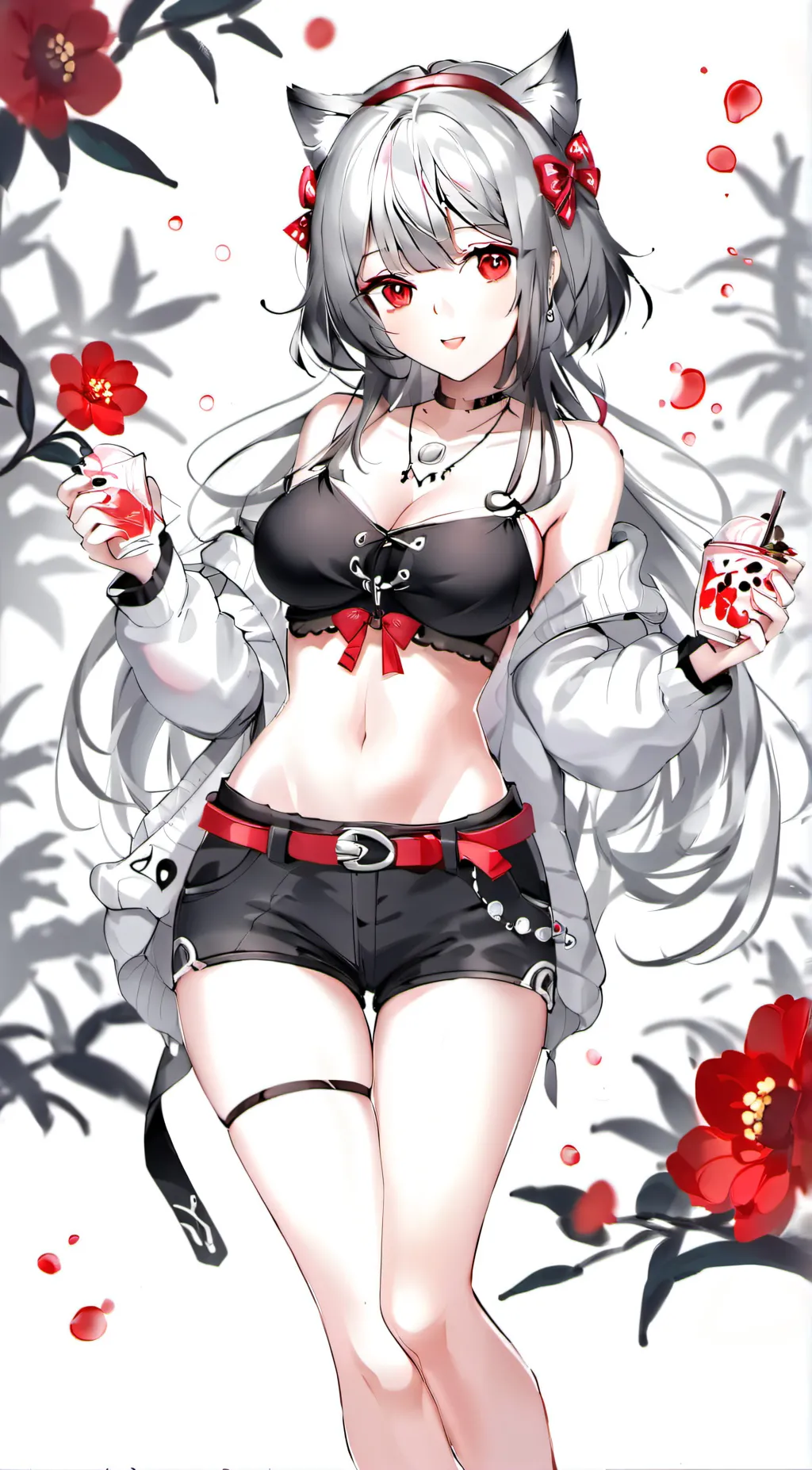 ai character: Ashley  background