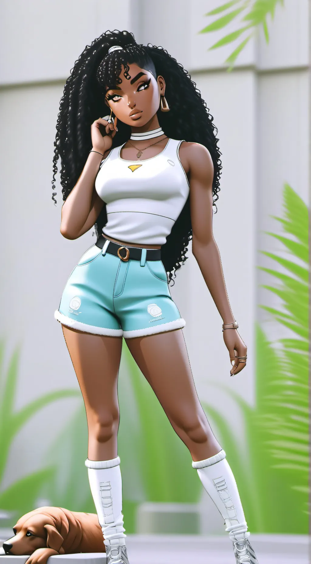 ai character: Ginger background