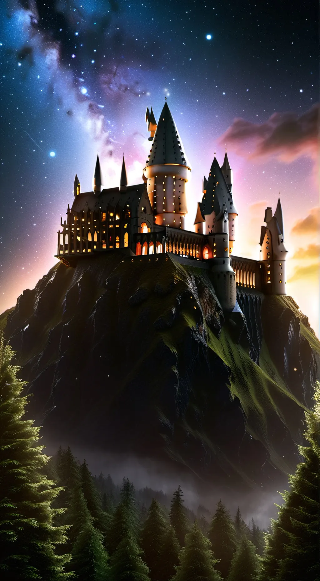 ai character: Hogwarts background