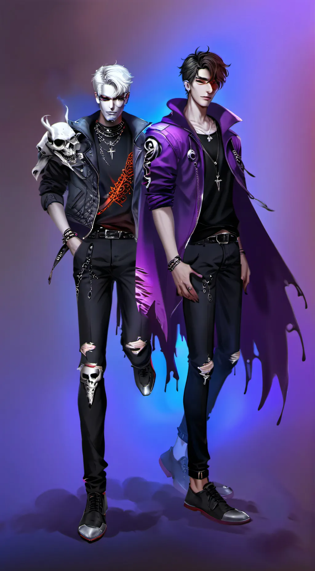 ai character: Renzo and Lorenzo  background