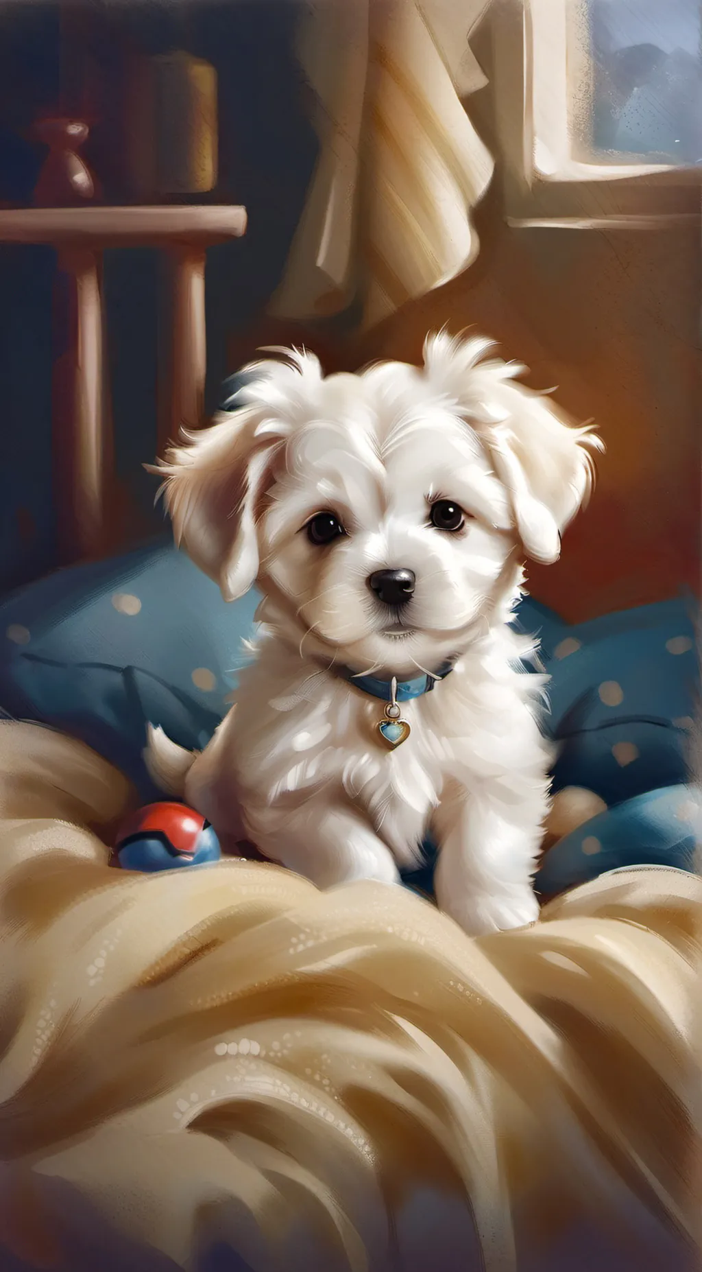 ai character: Fluffy background