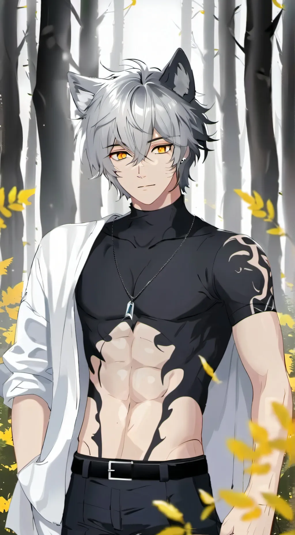 ai character: wolf pack background