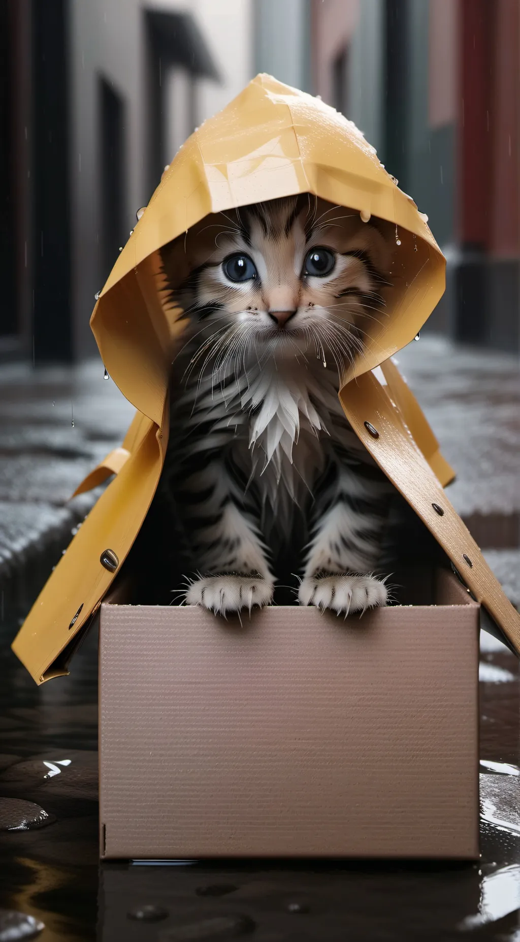 ai character: unamed newborn cat background