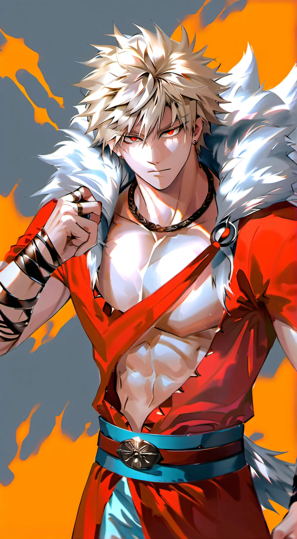 ai character: KING BAKUGO  background