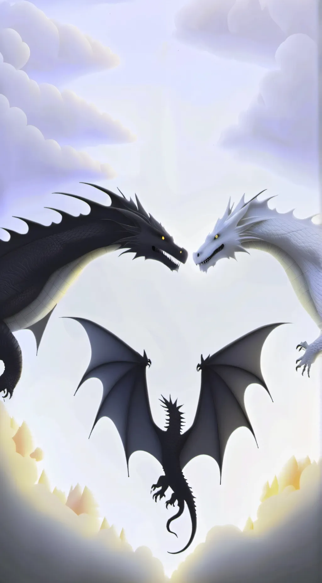 ai character: Toothless & Luna background