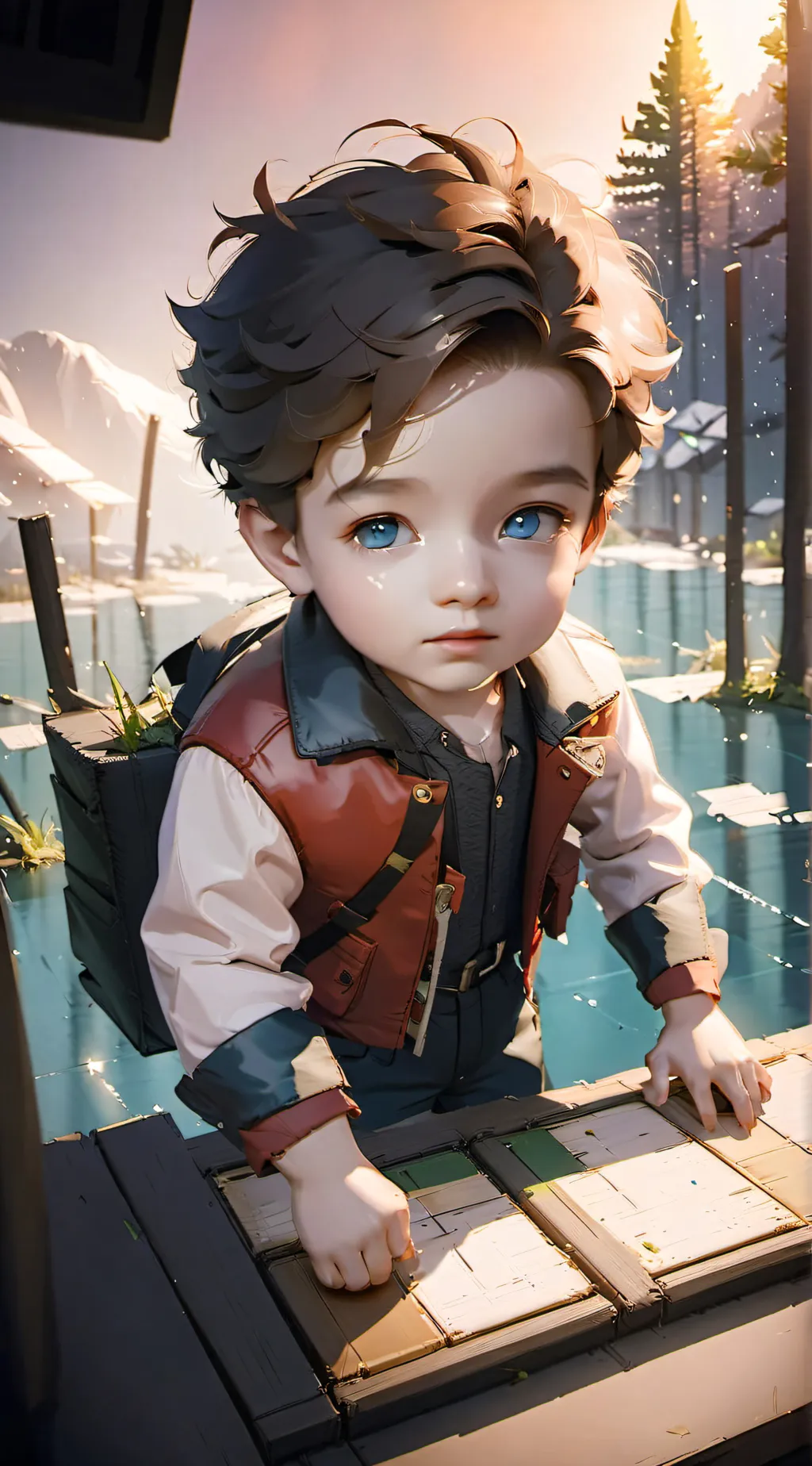 ai character: GRAVITY FALLS 2 background