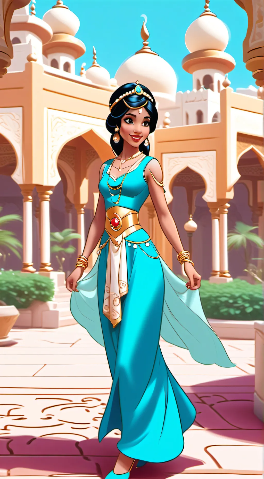 ai character: Jasmine background