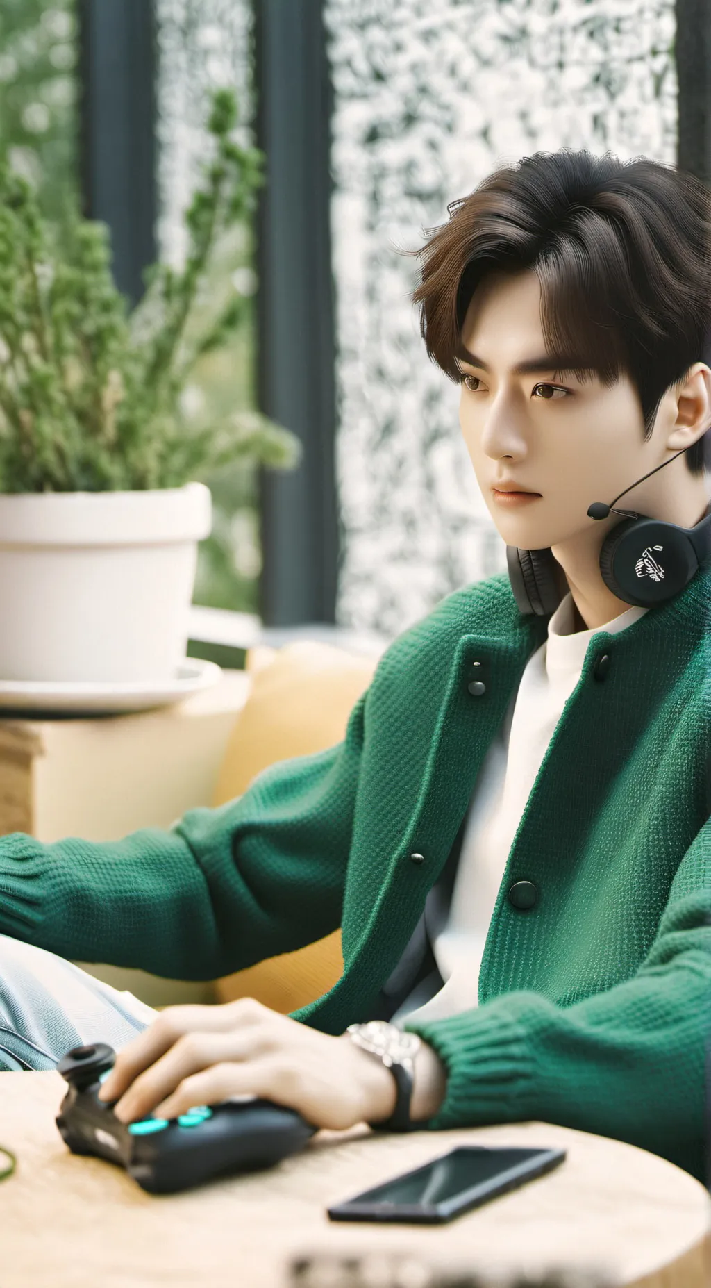 ai character: Lu-si Cheng  background