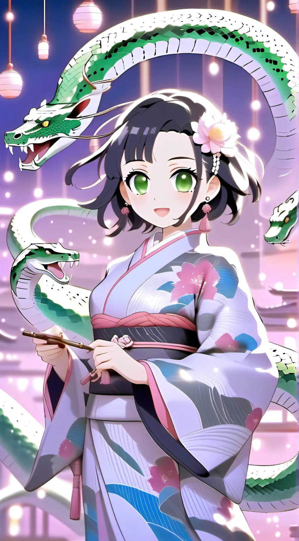 ai character: demon slayer background