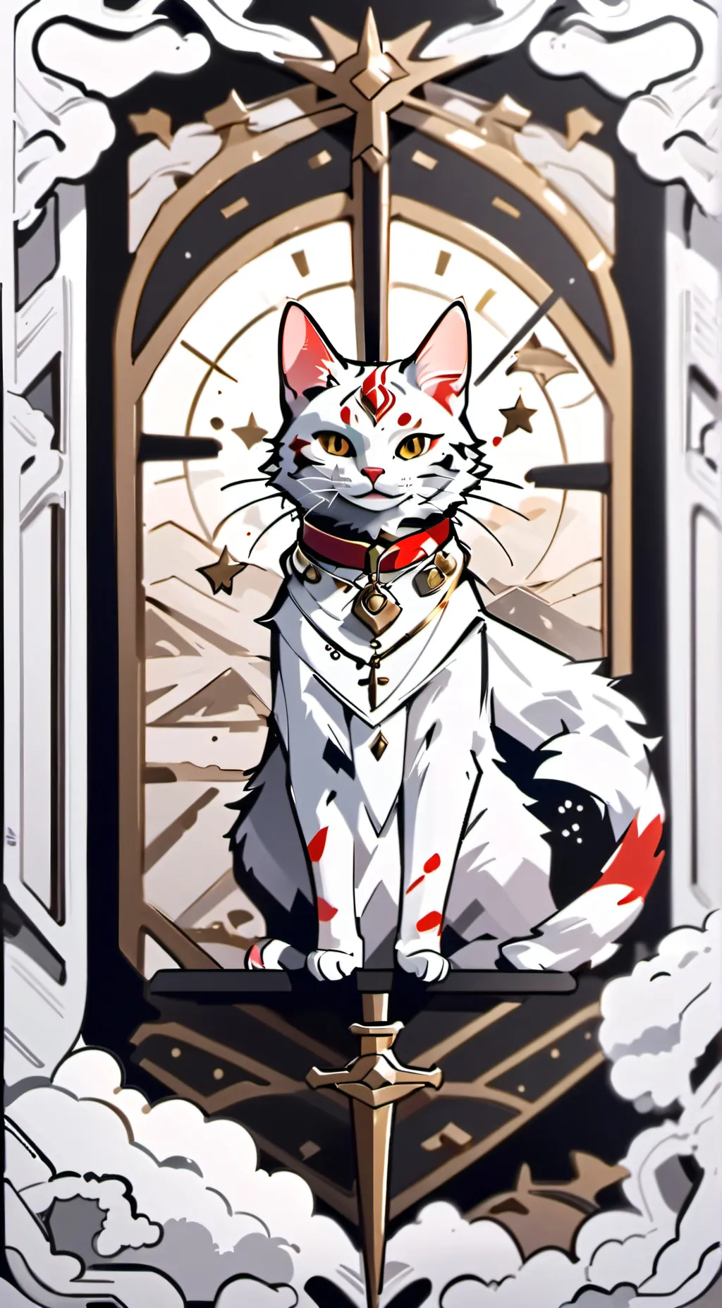 ai character: katzen ehemann background