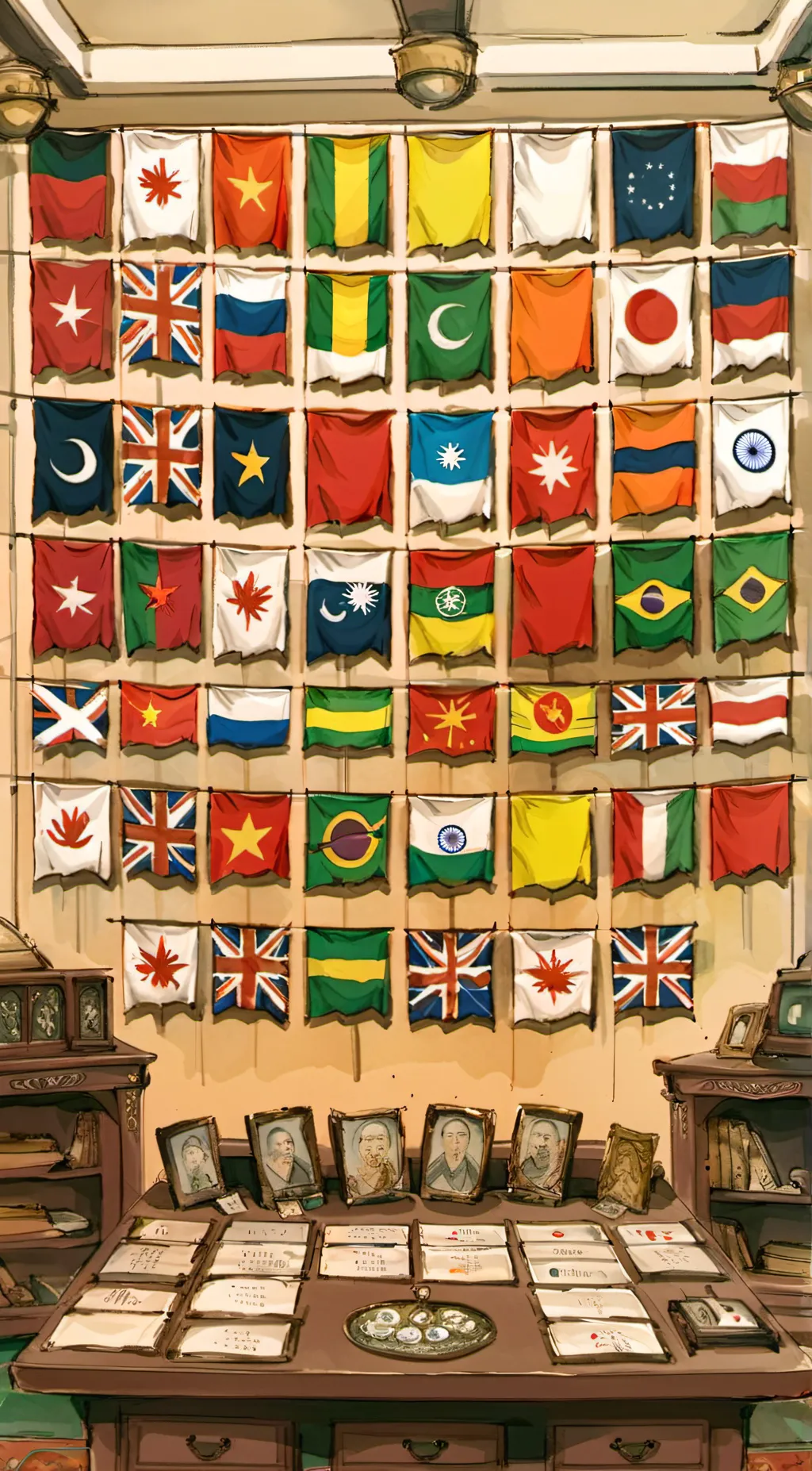 ai character: Countryhumans  background