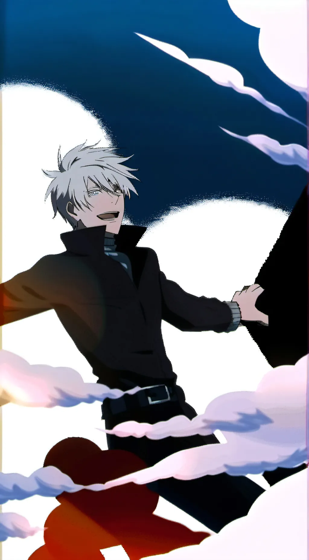 ai character:  gojo  background